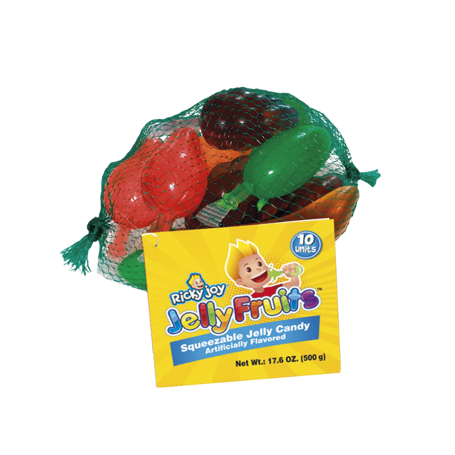 Ricky Joy® Jelly Fruits™ - Squeezable Mesh Bag - (Pack of 3