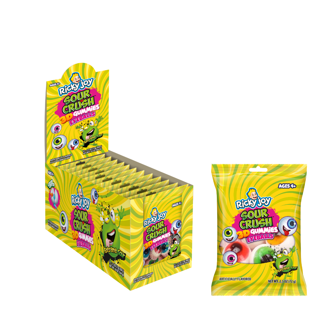 Ricky Joy® 3D™ Gummies - Eyeballs - 2.5 OZ (Pack of 12) – Ricky