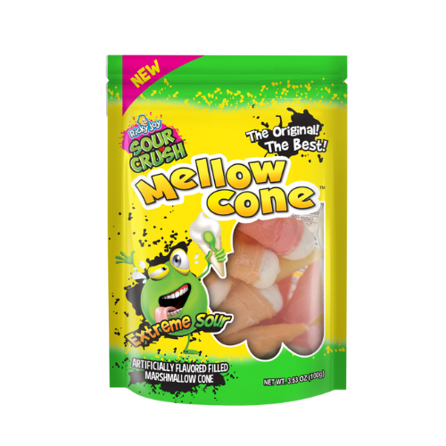 Ricky Joy® Mellow Cone™ - Extreme Sour - 3.53 OZ (Pack of 3