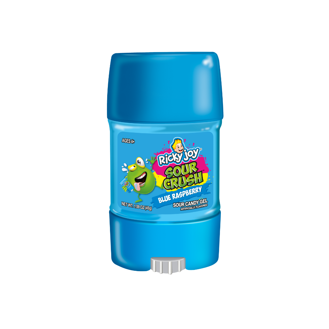 Blue Raspberry Gummies Ricky Joy Ricky Joy® Sour Crush™ - Gel Blue Raspberry & Strawberry - 1.34 OZ (Pa ...