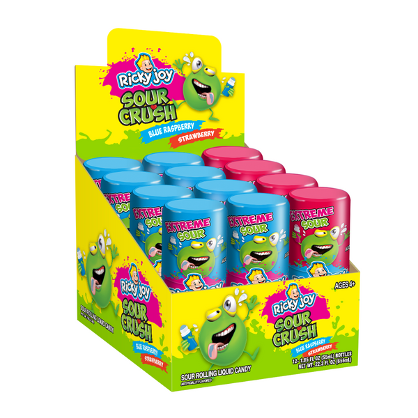 Ricky Joy Sour Crush Rolling Liquid Candy Assorted Flavors – Ricky