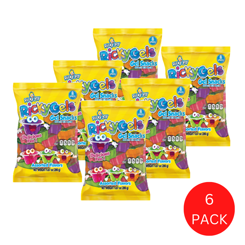 Ricky Joy® Ricky Gels™ Gel Snacks, 9.87 oz Bag, 8 ct (Pack of 6, Total ...